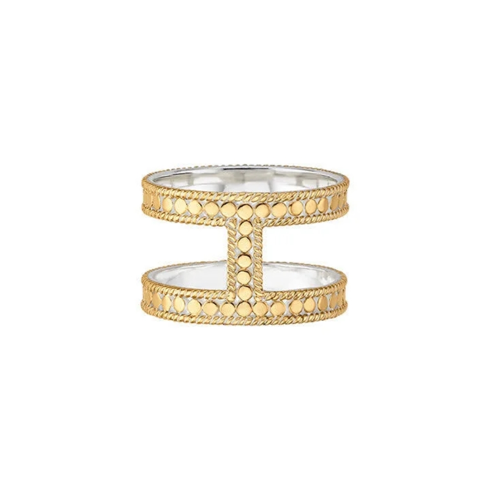 Anna Beck | Double I-Bar 18k & Sterling Silver Ring